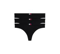 Damen Unterhosen Tommy Hilfiger Heritage Logo 3P - black - Schwarz (M)