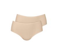 String ANITA "2er Pack High Waist String Essentials", Damen, Gr. L-XL, beige (desert), Obermaterial: 80% Polyamid PA. 20% Elasthan EL., Unterhosen String (71130463-L) desert