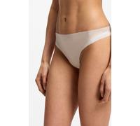 String BOSS "THONG_B.MIRAGE", Damen, Gr. M, light beige 270, Jersey, Obermaterial: 80% Polyamid, 20% Elasthan, körpernah, Unterhosen String, Zweifarbig, aus Stretch-Jersey (51686859-M) light beige 270