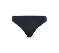 String BOSS "THONG_B.MIRAGE", Damen, Gr. M, schwarz (dunkelblau 404), Jersey, Obermaterial: 80% Polyamid, 20% Elasthan, körpernah, Unterhosen String, Zweifarbig, aus Stretch-Jersey (73209338-M) dunkel