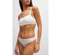BOSS String aus Stretch-Jersey mit Logo am niedrigen Bund - Style THONG CI, 50502752 Weiß S