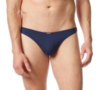 String BRUNO BANANI "CHECK LINE 2.0 STRING", Herren, Gr. 4S, blau (marine karo), Obermaterial: 90% Polyamid, 7% Elasthan, 3% sonstige Fasern, kariert, bequem, Unterhosen String (11246946-4) marine kar