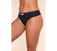 String COPENHAGEN STUDIOS, Damen, Gr. L (40), schwarz, Feinripp, Obermaterial: 96% Baumwolle, 4% Elasthan, unifarben, körpernah, Unterhosen String, angenehme Ripp-Qualität (78624213-L) schwarz