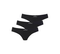 String COPENHAGEN STUDIOS "mit Logodruck am Bund", Damen, Gr. M (38), schwarz, Single Jersey, Obermaterial: 95% Baumwolle, 5% Elasthan (LYCRA), unifarben mit Farbeinsatz, körpernah, Unterhosen String,