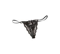 String, Damen, Gr. 32/34, schwarz, Spitze, Obermaterial: 90% Polyamid, 10% Elasthan, PETITE FLEUR GOLD BY LASCANA, eng, Unterhosen String, aus edler Spitze (261358-32) schwarz
