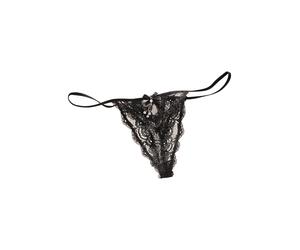 String, Damen, Gr. 40/42, schwarz, Spitze, Obermaterial: 90% Polyamid, 10% Elasthan, PETITE FLEUR GOLD BY LASCANA, eng, Unterhosen String, aus edler Spitze (261358-40) schwarz
