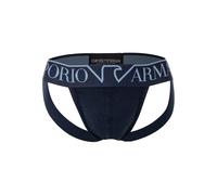 String EMPORIO ARMANI "Jockstrap Megalogo 1er Pack", Herren, Gr. XL, blau, Obermaterial: 95% Baumwolle CO. 5% Elasthan EL., Unterhosen String (93747760-XL) blau