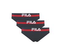 String FILA, Damen, Gr. S, blau (navy), Obermaterial: 95% Baumwolle, 5% Elasthan, bedruckt, unifarben mit Farbeinsatz, körpernah, Unterhosen String, elastischer Logobund (58357344-S)