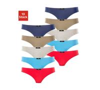 String H.I.S Gr. 38, bunt (rot, marine, blau, khaki, grau-meliert) Damen Unterhosen (642264-38) rot, marine, blau, khaki, grau-meliert