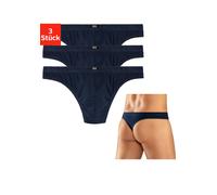 String H.I.S, Herren, Gr. XXL, 3 Stk., blau (marine), Jersey, Obermaterial: 95% Baumwolle, 5% Elasthan, unifarben, körpernah, Unterhosen, aus weichem Baumwoll-Stretch (22379619-XXL) marine