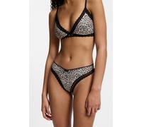String HUGO UNDERWEAR, Damen, Gr. S, bunt (open miscellaneous 973), Microfaser, Obermaterial: 79% Polyamid, 21% Elasthan, körpernah, Unterhosen String, elegante Spitzenbesätze, Logo-Schleife, mittlere