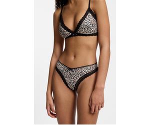 String HUGO UNDERWEAR, Damen, Gr. XL, bunt (open miscellaneous 973), Microfaser, Obermaterial: 79% Polyamid, 21% Elasthan, körpernah, Unterhosen String, elegante Spitzenbesätze, Logo-Schleife, mittler