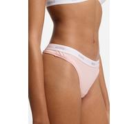 String HUGO UNDERWEAR "ID", Damen, Gr. L, light, pastel pink 688, Jersey, Obermaterial: 93% Baumwolle, 7% Elasthan, körpernah, Unterhosen, aus Stretch-Baumwolle mit Logos am Bund (90432558-L) light, p