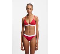 String HUGO UNDERWEAR "ID", Damen, Gr. L, medium rot 610, Jersey, Obermaterial: 93% Baumwolle, 7% Elasthan, körpernah, Unterhosen String, aus Stretch-Baumwolle mit Logos am Bund (69067362-L) medium ro