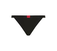 String HUGO UNDERWEAR "Signature", Damen, Gr. L, schwarz, Jersey, Obermaterial: 90% Modal, 10% Elasthan, unifarben, körpernah, Unterhosen String (95128521-L) schwarz