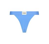 String HUGO UNDERWEAR "STRING RED LABEL", Damen, Gr. L, light, pastel blau, Jersey, Obermaterial: 93% Baumwolle, 7% Elasthan, körpernah, Unterhosen String, mit BOSS Logobund (24910416-L) light, pastel