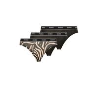 String HUGO UNDERWEAR "TRIPLET THONG DESIGN", Damen, Gr. M, 3 Stk., open miscellaneous 972, Jersey, Obermaterial: 95% Baumwolle, 5% Elasthan, Unterhosen String, wiederholendes Logo am Bund (75665421-M