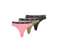 String HUGO UNDERWEAR "TRIPLET THONG STRIPE", Damen, Gr. XXL, open miscellaneous 971, Jersey, Obermaterial: 95% Baumwolle, 5% Elasthan, Unterhosen String, elastischer Bund mit Logo, enganliegend (2093