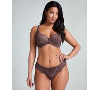 String HUNKEMÖLLER "Daisy Thong", Damen, Gr. XS, braun, 90% Polyamid, 10% Elasthan, Unterhosen String (16770941-XS) braun