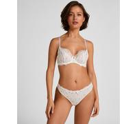 String HUNKEMÖLLER "String Marine", Damen, Gr. L, weiß, 89% Polyamid, 11% Elasthan, Unterhosen String (20168344-L) weiß