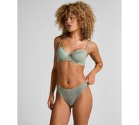 String HUNKEMÖLLER "Marine Thong", Damen, Gr. S, grün, 89% Polyamid, 11% Elasthan, Unterhosen String (86735836-S) grün