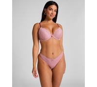 String HUNKEMÖLLER "Marine Thong", Damen, Gr. S, rosa, 94% Polyamid, 6% Elasthan, Unterhosen String (79043608-S) rosa