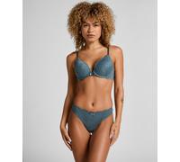 String HUNKEMÖLLER "Marine Thong", Damen, Gr. XL, blau, 94% Polyamid, 6% Elasthan, Unterhosen String (65214112-XL) blau