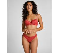 String HUNKEMÖLLER "Marine Thong", Damen, Gr. XS, rot, 94% Polyamid, 6% Elasthan, Unterhosen String (83567110-XS) rot