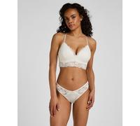 String HUNKEMÖLLER "String Andrea", Damen, Gr. M, weiß, 87% Polyamid, 13% Elasthan, Unterhosen String (65747706-M) weiß