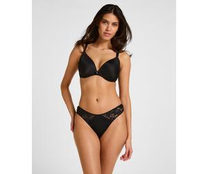String HUNKEMÖLLER "String Andrea", Damen, Gr. XS, schwarz, 92% Polyamid, 8% Polyester, Unterhosen String (73876465-XS) schwarz