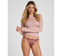 String HUNKEMÖLLER "Thong Naomi", Damen, Gr. S, lila, 91% Polyamid, 9% Elasthan, Unterhosen String (43488116-S) lila