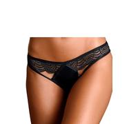 String JETTE, Damen, Gr. 44/46, schwarz, Spitze, Obermaterial: 90% Polyamid, 10% Elasthan, Unterhosen String, in verführerischem Spitzenmix (21368921-44)