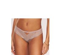 String LASCANA "Alana", Damen, Gr. 44/46, beige (sand), Obermaterial: 56% Polyamid, 32% Seide, 12% Elasthan, Unterhosen String, mit hohem Seidenanteil und edler Spitze (31567625-44) sand