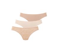 String LASCANA "aus hochwertiger Modal-Qualität", Damen, Gr. 36/38, beige (beige, sand), Obermaterial: 94% Modal (TENCEL™), 6% Elasthan, animal-print, unifarben, körpernah, Unterhosen String (59290844
