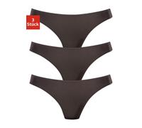LASCANA Damen String schwarz, Größe 44/46, 232077 Schwarz L