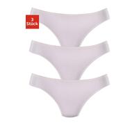 String LASCANA "aus hochwertiger Modal-Qualität", Damen, Gr. 48/50, weiß, Obermaterial: 94% Modal (TENCEL™), 6% Elasthan, unifarben, körpernah, Unterhosen String (631065-48) weiß