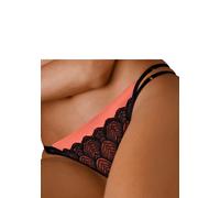 String LASCANA "Belinda" Gr. 44/46, schwarz (schwarz, kupfer) Damen Unterhosen (25114809-44) schwarz, kupfer