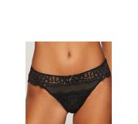 Lascana Damen String feminin, anteilig aus recyceltem Material, rundherum aus filigraner Spitze und transparentem Mesh, für EIN angenehmes Gefühl auf der Haut und einen femininen Look