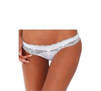 String LASCANA 36/38 weiß Damen Unterhosen mit abnehmbaren Strapsen Unterhosen 36/38 weiß