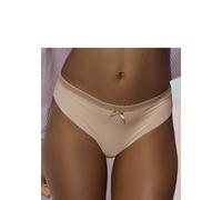String LASCANA, Damen, Gr. 52/54, braun (toffee), Microtouch, Obermaterial: 65% Polyamid, 35% Elasthan, Unterhosen, SEAMLESS mit nahtloser Verarbeitung und feinem Spitzenbund (25437327-52) toffee