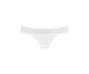 String LASCANA "Luciana", Damen, Gr. 44/46, beige (creme), Spitze, Obermaterial: 87% Polyamid, 13% Elasthan, körpernah, Unterhosen String, mit feiner Spitze (32462143-44) creme