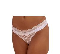 String LASCANA "Valentina", Damen, Gr. 40/42, beige (creme), Mesh, Spitze, Obermaterial: 87% Polyamid, 13% Elasthan, körpernah, Unterhosen String, aus dezent transparenter Spitze (13249145-40) creme