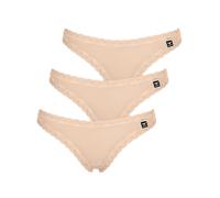 String LIKE IT "3er Pack Damen String Olivia", Damen, Gr. S, beige (nude), Stoff, Obermaterial: 92% Polyamid PA. 8% Elasthan EL., Unterhosen String (64717405-S) nude
