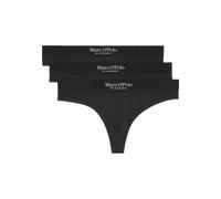 Marc O'Polo String mit elastischem Logo-Bund im 3er-Pack in Black, Größe M