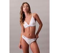 String "MODERN COTTON", Damen, Gr. S (36), weiß, Obermaterial: 53% Baumwolle, 35% Modal, 12% Elasthan, CALVIN KLEIN UNDERWEAR, unifarben, Unterhosen String, mit breitem Bündchen (48395367-S) weiß