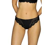 String NINA VON C. "3er Pack Damen String Silver Edition", Damen, Gr. 44, schwarz, Stoff, Obermaterial: 86% Polyamid PA. 14% Elasthan EL., Unterhosen String (74142154-44) schwarz