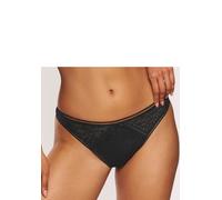 String NUANCE BY LASCANA, Damen, Gr. 40/42, schwarz, Spitze, Obermaterial: 89% Polyamid, 11% Elasthan, Unterhosen String, aus Allover-Jacquardspitze im angesagten Leo-Look (79331039-40) schwarz