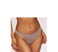 String NUANCE, Damen, Gr. 48/50, beige (sand), Spitze, Obermaterial: 89% Polyamid, 11% Elasthan, Unterhosen, aus Allover-Jacquardspitze im angesagten Leo-Look (42035553-48) sand