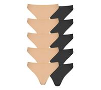 String PETITE FLEUR Gr. 44/46, schwarz (beige, schwarz) Damen Unterhosen (91253943-44) beige, schwarz