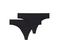 String PUMA "PUMA WOMEN 3D KNIT SPORT STRINGS", Damen, Gr. L, schwarz, Microfaser, Obermaterial: 87% Polyamid, 13% Elasthan, körpernah, Unterhosen String, nahtlose Ränder für eine unsichtbare Passform